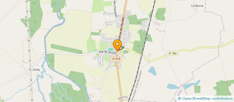 localisation de l'entreprise CTRE COM ACTION SOCIALE DE MEREAU  MEREAU