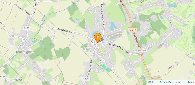 localisation de l'entreprise CTRE COM ACTION SOCIALE DE MERIGNIES  MERIGNIES