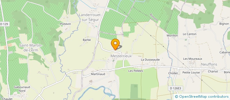 localisation de l'entreprise CTRE COM ACTION SOCIALE DE MESTERRIEUX  MESTERRIEUX