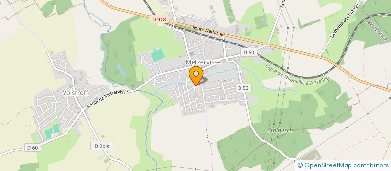 localisation de l'entreprise CTRE COM ACTION SOCIALE DE METZERVISSE  METZERVISSE