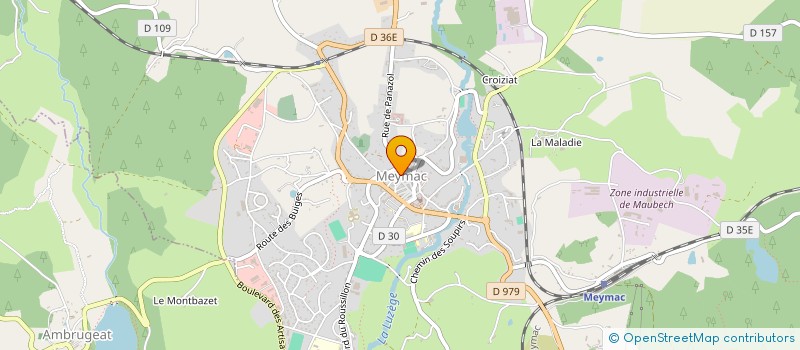 localisation de l'entreprise CTRE COM ACTION SOCIALE DE MEYMAC à MEYMAC