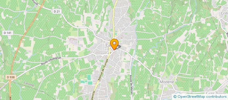 localisation de l'entreprise CTRE COM ACTION SOCIALE DE MODENE  MODENE