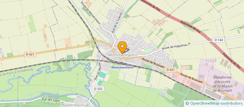 localisation de l'entreprise CTRE COM ACTION SOCIALE DE MOMMENHEIM  MOMMENHEIM