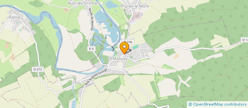 localisation de l'entreprise CTRE COM ACTION SOCIALE DE MONCEY  MONCEY