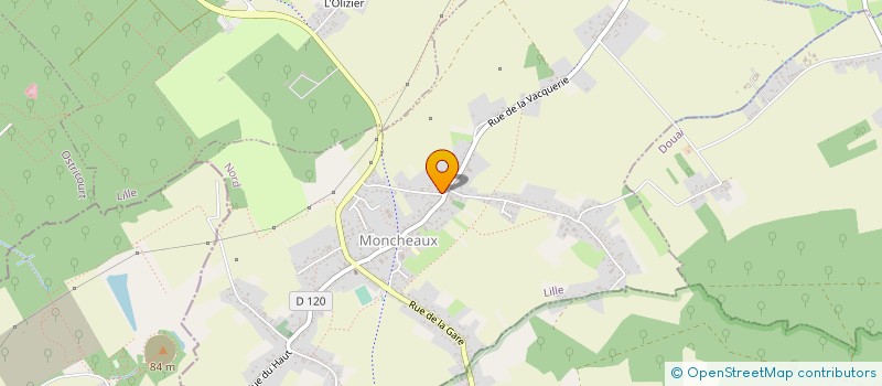 localisation de l'entreprise CTRE COM ACTION SOCIALE DE MONCHEAUX à MONCHEAUX