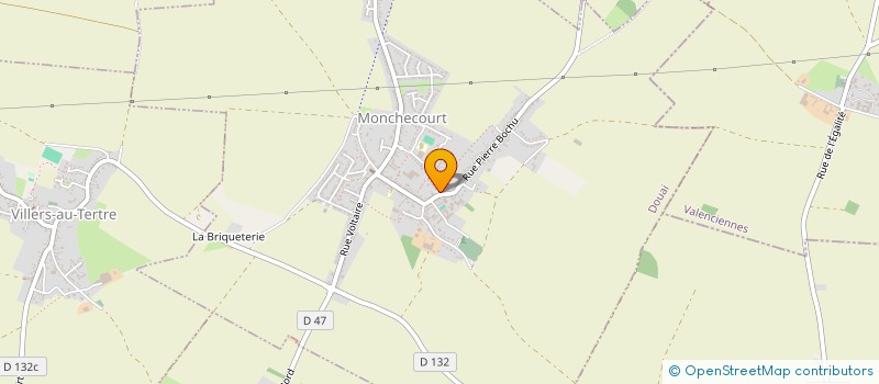 localisation de l'entreprise CTRE COM ACTION SOCIALE DE MONCHECOURT à MONCHECOURT