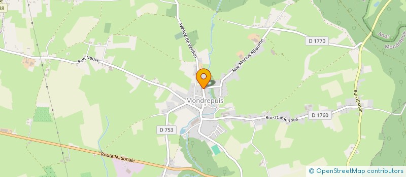 localisation de l'entreprise CTRE COM ACTION SOCIALE DE MONDREPUIS à MONDREPUIS