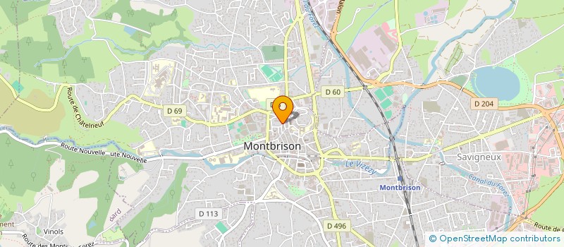localisation de l'entreprise CTRE COM ACTION SOCIALE DE MONTBRISON à MONTBRISON