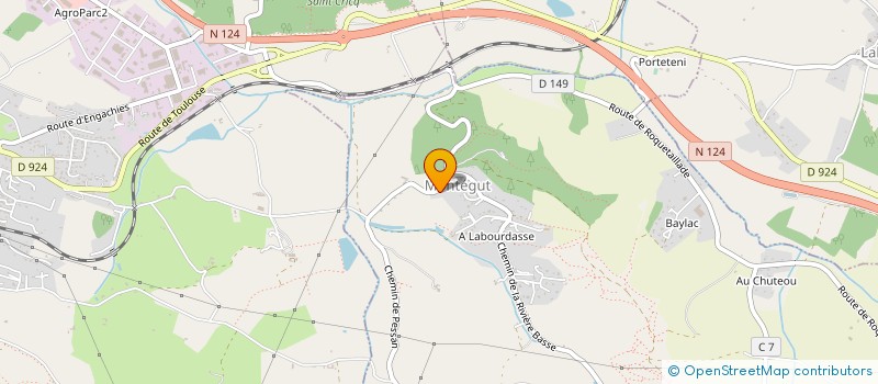 localisation de l'entreprise CTRE COM ACTION SOCIALE DE MONTEGUT  MONTEGUT