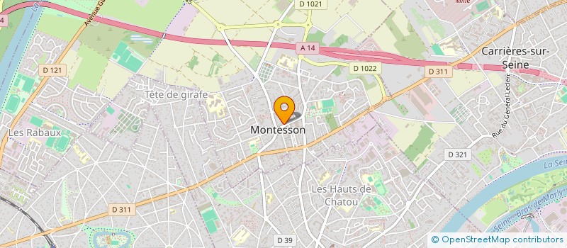 localisation de l'entreprise CTRE COM ACTION SOCIALE DE MONTESSON  MONTESSON