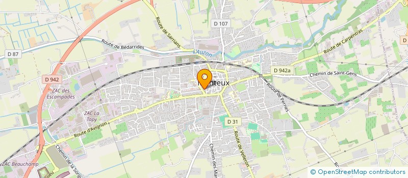 localisation de l'entreprise CTRE COM ACTION SOCIALE DE MONTEUX à MONTEUX