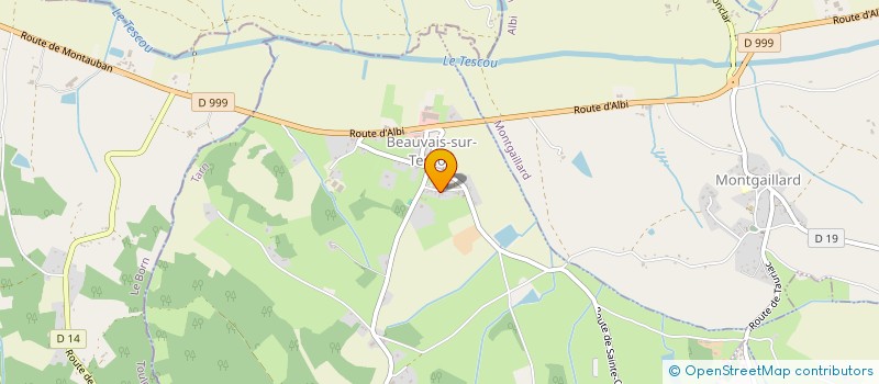 localisation de l'entreprise CTRE COM ACTION SOCIALE DE MONTGAILLARD  MONTGAILLARD