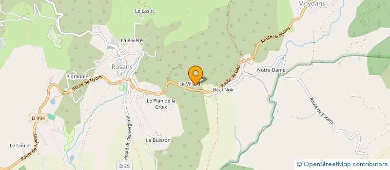 localisation de l'entreprise CTRE COM ACTION SOCIALE DE MONTJAY à MONTJAY