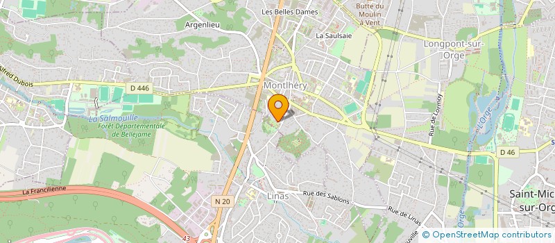 localisation de l'entreprise CTRE COM ACTION SOCIALE DE MONTLHERY  MONTLHERY