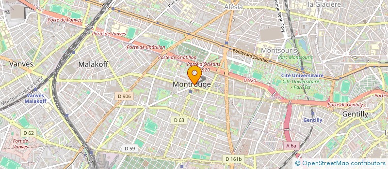 localisation de l'entreprise CTRE COM ACTION SOCIALE DE MONTROUGE à MONTROUGE