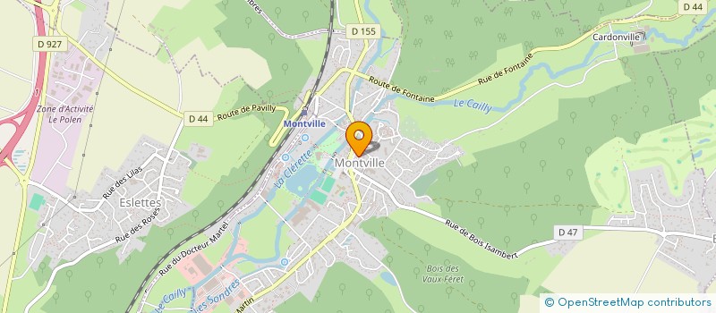 localisation de l'entreprise CTRE COM ACTION SOCIALE DE MONTVILLE à MONTVILLE
