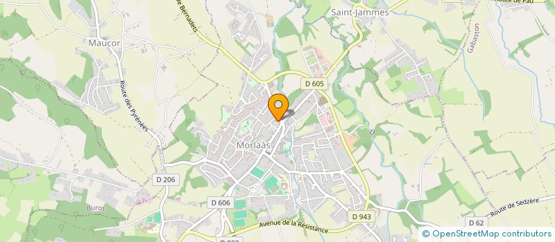 localisation de l'entreprise CTRE COM ACTION SOCIALE DE MORLAAS à MORLAAS