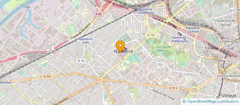 localisation de l'entreprise CTRE COM ACTION SOCIALE DE NANTERRE à NANTERRE