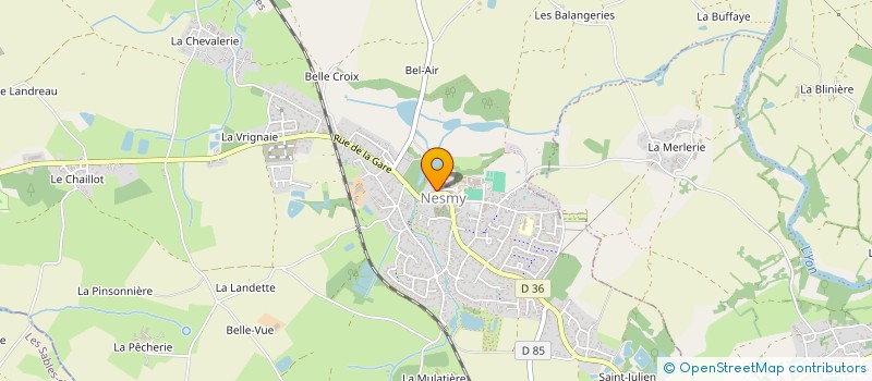 localisation de l'entreprise CTRE COM ACTION SOCIALE DE NESMY à NESMY