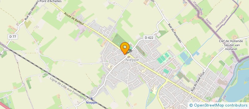 localisation de l'entreprise CTRE COM ACTION SOCIALE DE NIEPPE  NIEPPE