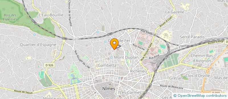 localisation de l'entreprise CTRE COM ACTION SOCIALE DE NIMES à NIMES