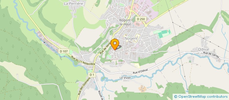 localisation de l'entreprise CTRE COM ACTION SOCIALE DE NOGENT à NOGENT