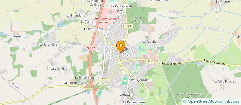 localisation de l'entreprise CTRE COM ACTION SOCIALE DE NOZAY  NOZAY