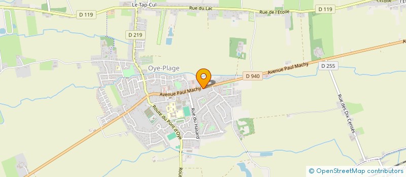 localisation de l'entreprise CTRE COM ACTION SOCIALE DE OYE-PLAGE  OYE-PLAGE