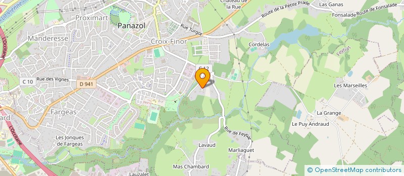 localisation de l'entreprise CTRE COM ACTION SOCIALE DE PANAZOL à PANAZOL