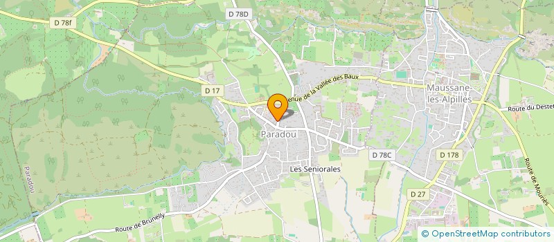 localisation de l'entreprise CTRE COM ACTION SOCIALE DE PARADOU à PARADOU