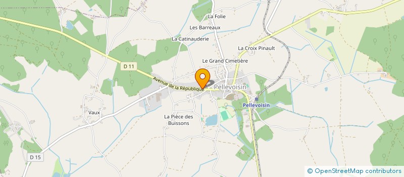 localisation de l'entreprise CTRE COM ACTION SOCIALE DE PELLEVOISIN à PELLEVOISIN