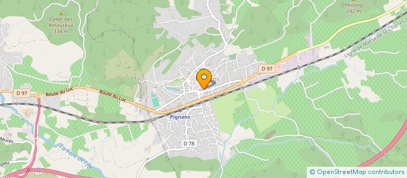 localisation de l'entreprise CTRE COM ACTION SOCIALE DE PIGNANS  PIGNANS