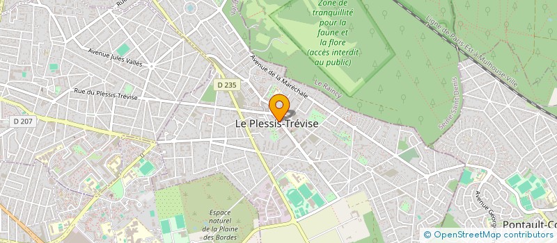 localisation de l'entreprise CTRE COM ACTION SOCIALE DE PLESSIS TREVI à LE PLESSIS-TREVISE
