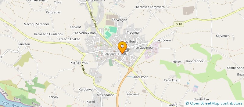 localisation de l'entreprise CTRE COM ACTION SOCIALE DE PLOUGUERNEAU à PLOUGUERNEAU