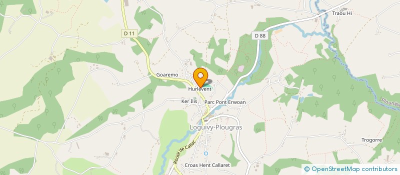 localisation de l'entreprise CTRE COM ACTION SOCIALE DE PLOUNERIN à PLOUNERIN