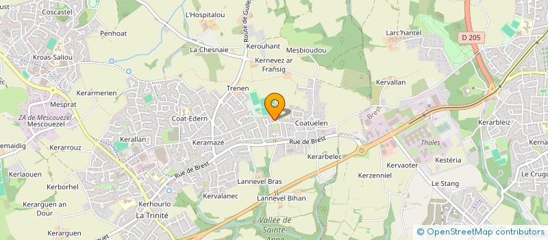 localisation de l'entreprise CTRE COM ACTION SOCIALE DE PLOUZANE à PLOUZANE
