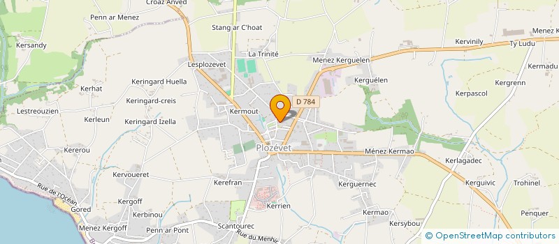 localisation de l'entreprise CTRE COM ACTION SOCIALE DE PLOZEVET à PLOZEVET