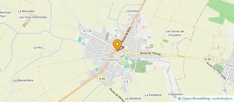 localisation de l'entreprise CTRE COM ACTION SOCIALE DE PONTLEVOY à PONTLEVOY