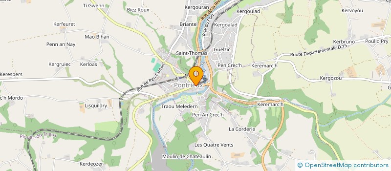 localisation de l'entreprise CTRE COM ACTION SOCIALE DE PONTRIEUX à PONTRIEUX
