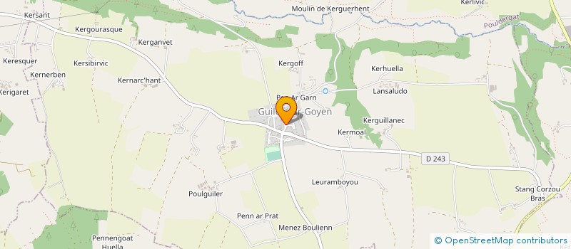 localisation de l'entreprise CTRE COM ACTION SOCIALE DE POULDREUZIC à POULDREUZIC