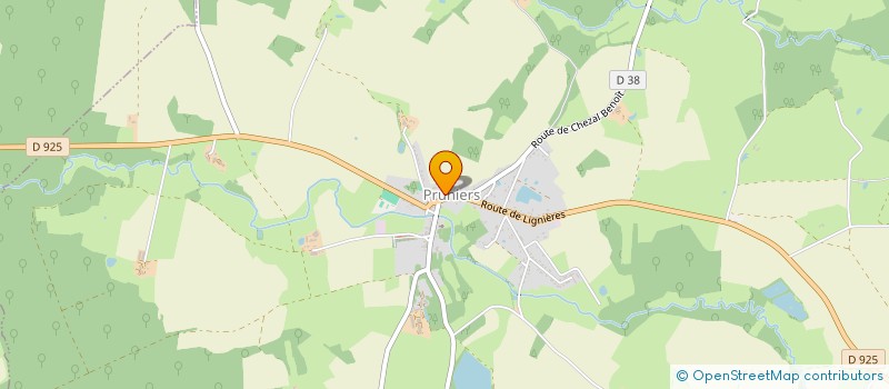 localisation de l'entreprise CTRE COM ACTION SOCIALE DE PRUNIERS à PRUNIERS