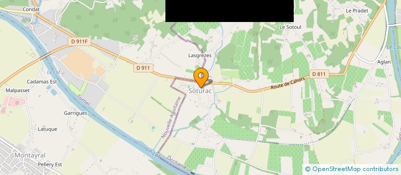 localisation de l'entreprise CTRE COM ACTION SOCIALE DE PUY L EVEQUE à PUY L'EVEQUE