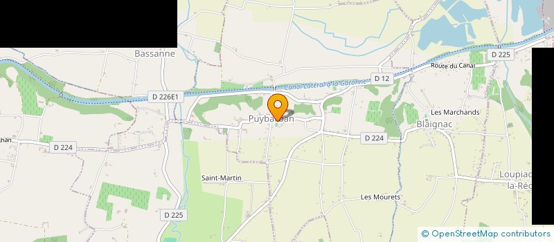 localisation de l'entreprise CTRE COM ACTION SOCIALE DE PUYBARBAN  PUYBARBAN