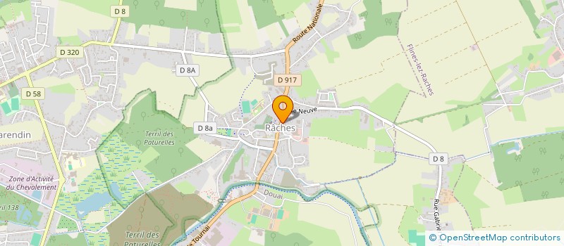 localisation de l'entreprise CTRE COM ACTION SOCIALE DE RACHES  RACHES