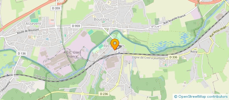 localisation de l'entreprise CTRE COM ACTION SOCIALE DE RECQUIGNIES à RECQUIGNIES