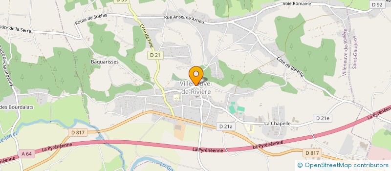 localisation de l'entreprise CTRE COM ACTION SOCIALE DE REGADES à REGADES