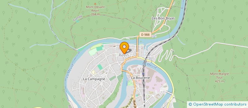 localisation de l'entreprise CTRE COM ACTION SOCIALE DE REVIN à REVIN