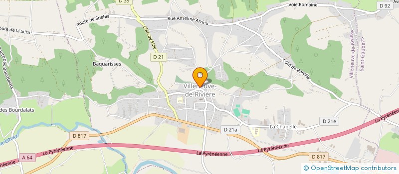 localisation de l'entreprise CTRE COM ACTION SOCIALE DE RIEUCAZE à RIEUCAZE