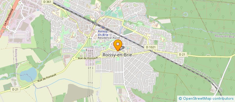 localisation de l'entreprise CTRE COM ACTION SOCIALE DE ROISSY à ROISSY-EN-BRIE