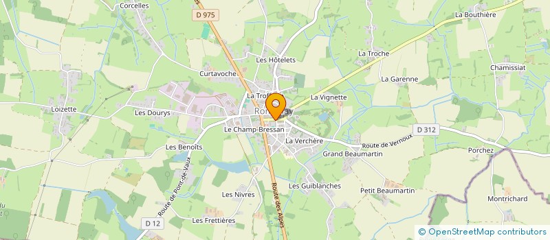 localisation de l'entreprise CTRE COM ACTION SOCIALE DE ROMENAY à ROMENAY